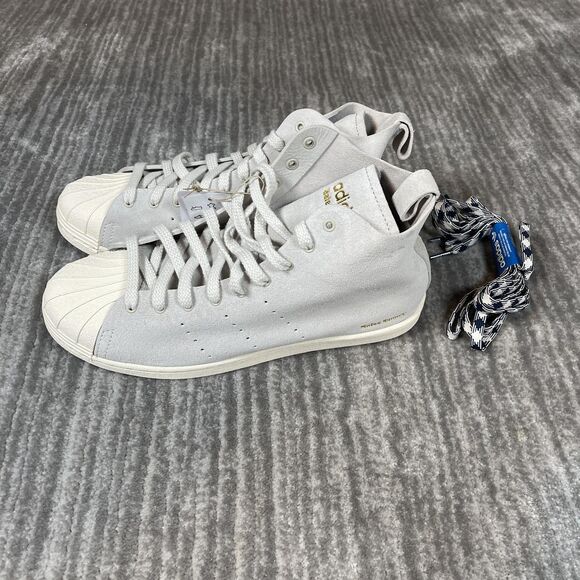 Adidas WB Superstar H Shoes Mens Size 8.5 Gray Suede High Top JQ1633 Sneakers main image 8